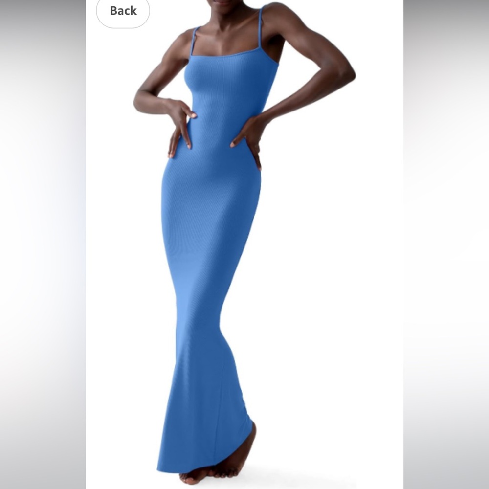 Pumiey ribbed bodycon maxi dress size M